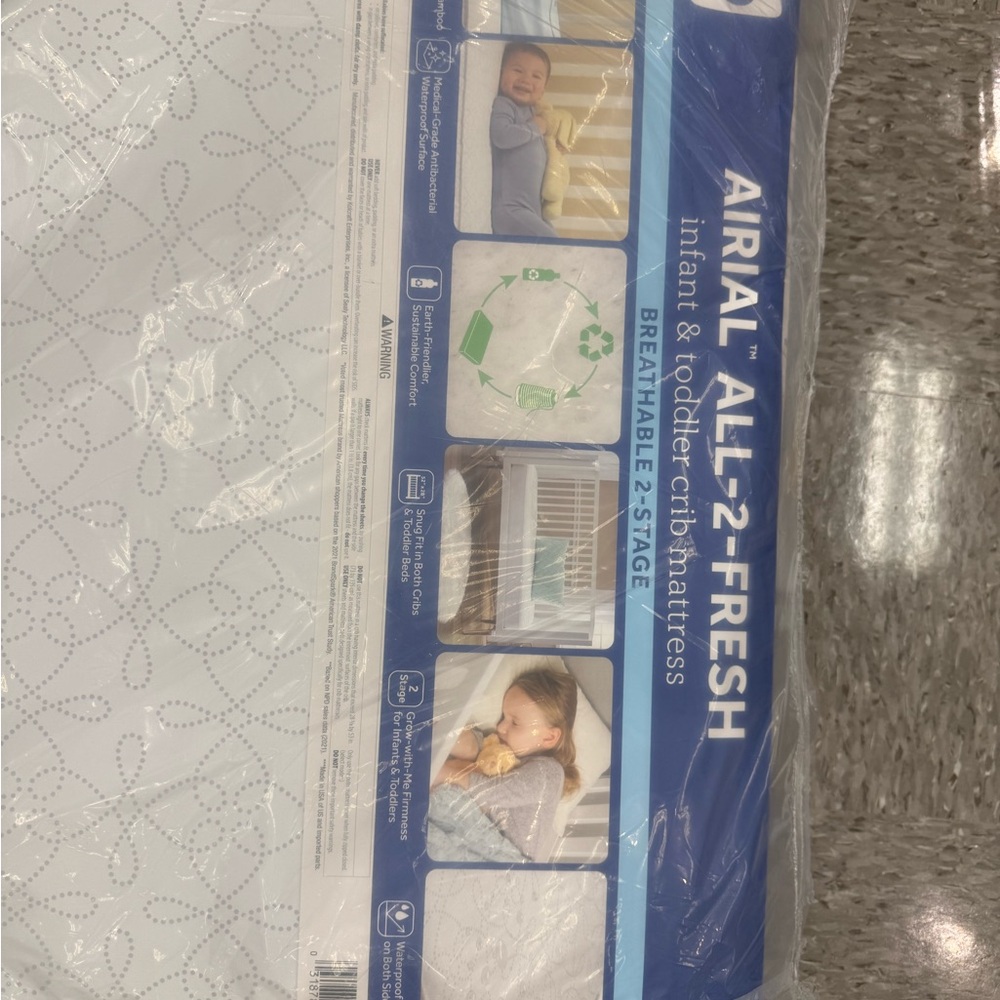 All-2-Fresh Infant & Toddler Crib Mattress - White